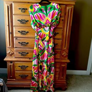 Long Floral formal Dress